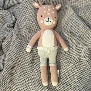 Cuddle&Kind Elliot the Fawn Large Hand Knit Stuffed Doll